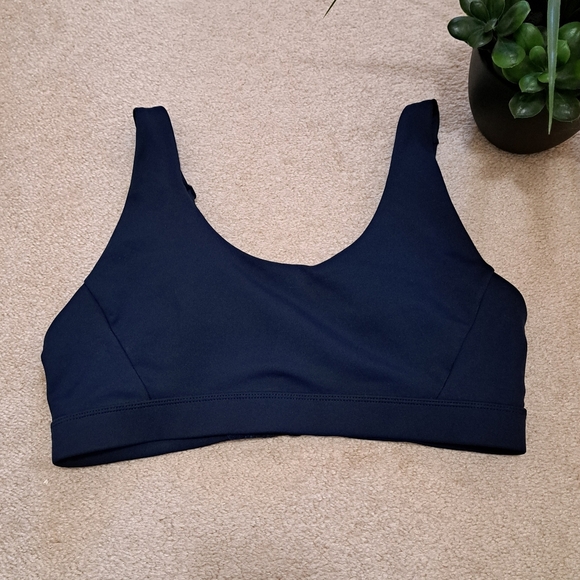 Lole Sports Bra Blue Size Large Stretch Adjustable Straps Solid Colour - Picture 4 of 10